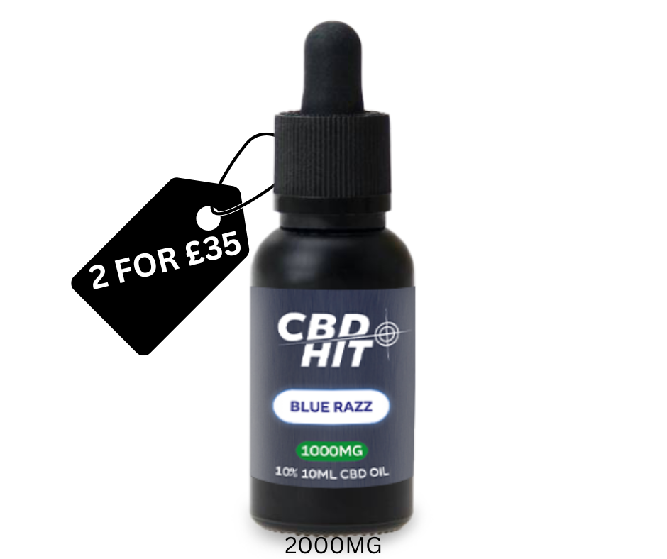CBD Hit Blue Razz Oil 10ml - 2000mg