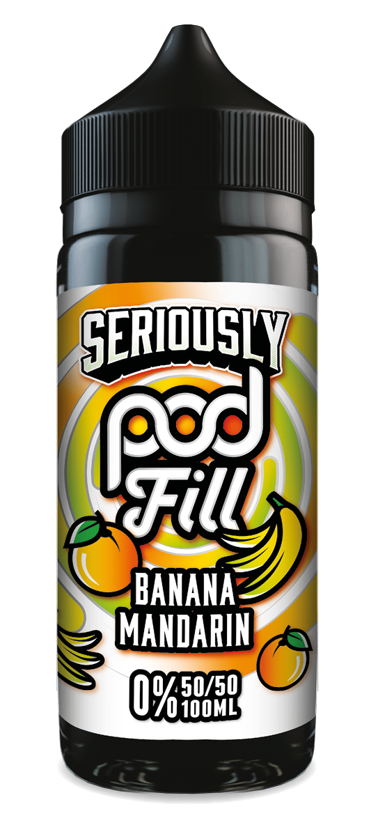 Seriously Pod Fill Banana Mandarin E-liquid 100ml