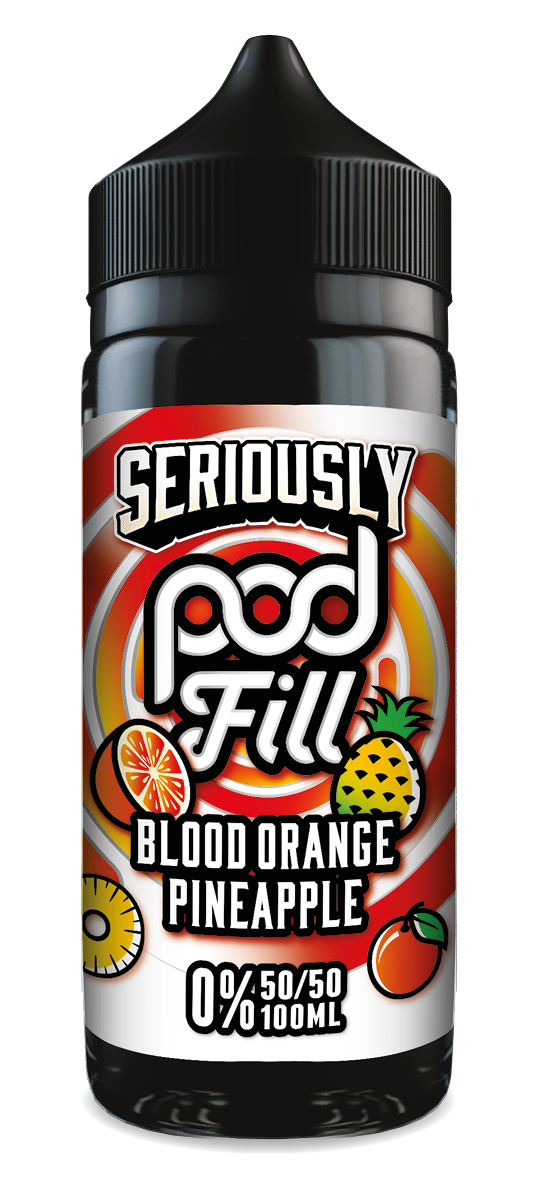 Seriously Pod Fill Blood Orange Pineapple E-liquid 100ml