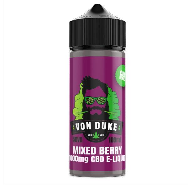 Von Duke 1000mg CBD E-Liquid Mixed Berry