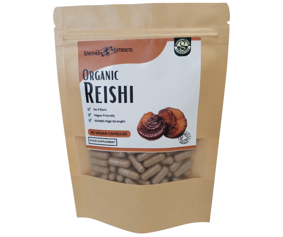 Reishi Mushroom Supplement Capsules 90 x 500mg