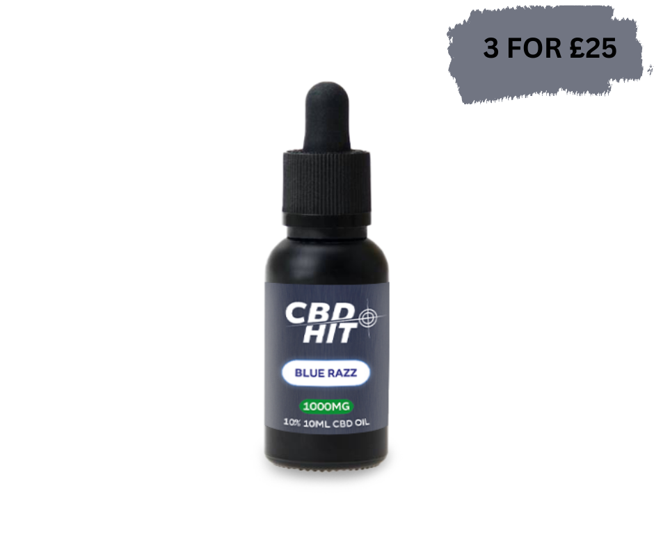 CBD Hit Blue Razz Oil 10ml - 1000mg