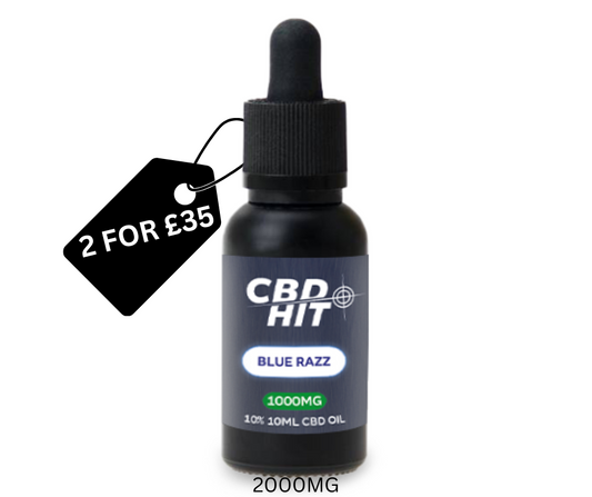 CBD Hit Blue Razz Oil 10ml - 2000mg