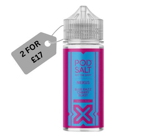 Pod Salt Nexus Blue Razz Cherry Blast 100ml