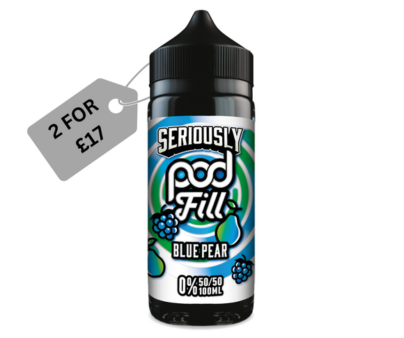 Seriously Pod Fill Blue Pear E-liquid 100ml
