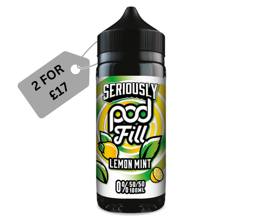 Seriously Pod Fill Lemon Mint E-liquid 100ml