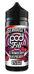 Seriously Pod Fill Strawberry Raspberry E-liquid 100ml