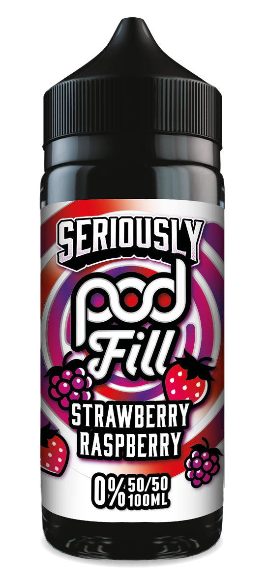 Seriously Pod Fill Strawberry Raspberry E-liquid 100ml