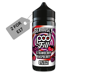 Seriously Pod Fill Strawberry Raspberry E-liquid 100ml