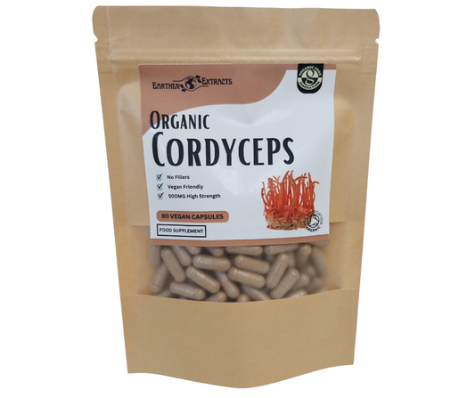 Cordyceps Mushroom Supplement Capsules 90 x 500mg