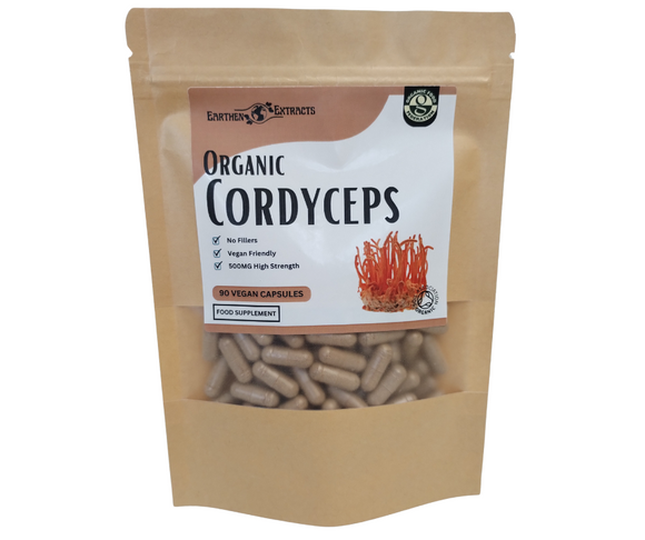 Cordyceps Mushroom Supplement Capsules 90 x 500mg