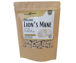 Lions Mane Mushroom Supplement Capsules 90 x 500mg