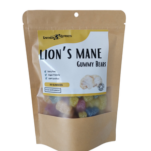 Lions Mane Mushroom Supplement Gummy Bears x50