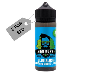Von Duke 1000mg CBD E-Liquid Blue Slush