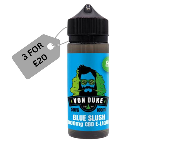 Von Duke 1000mg CBD E-Liquid Blue Slush