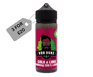 Von Duke 1000mg CBD E-Liquid Cola & Lime