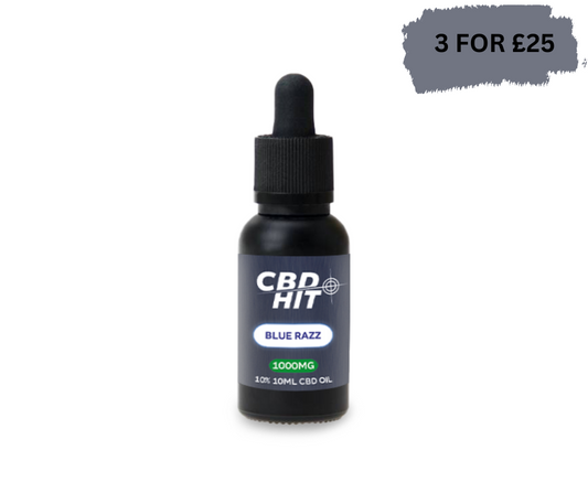 CBD Hit Blue Razz Oil 10ml - 1000mg