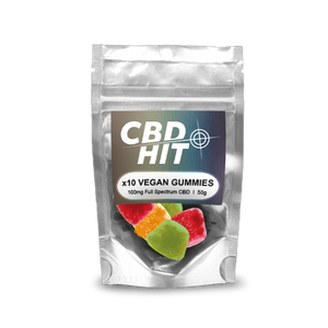 CBD Hit Vegan Gummies 10 Pack - 100mg
